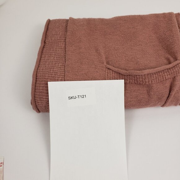 Madewell XXS Dusty Rose Pink Cardigan Sweater Pockets Cotton Blend Women - Picture 13 of 13